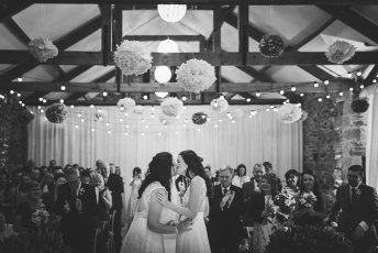 Kay And Rach Sophisticated Barn Wedding 5 Veiled Productions Sswg 344X230