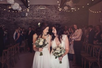Kay And Rach Sophisticated Barn Wedding 6 Veiled Productions Sswg 344X230