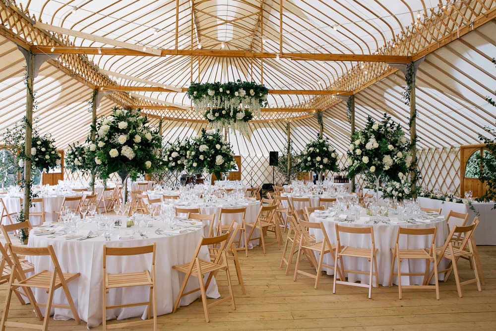 marquee setting planned for perfection wedding planner