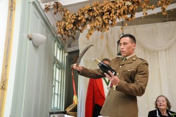 Pefect Sabrage By Brides Son In His Military Uniform 788880D59A 2 345X230