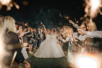 Same Sex Wedding Couple Sparklers Tom Halliday Photography 344X229