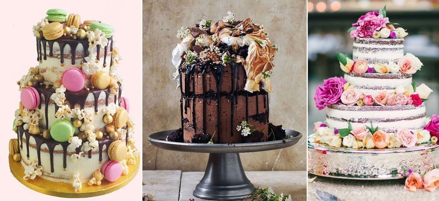 Top 10 Naked Wedding Cakes