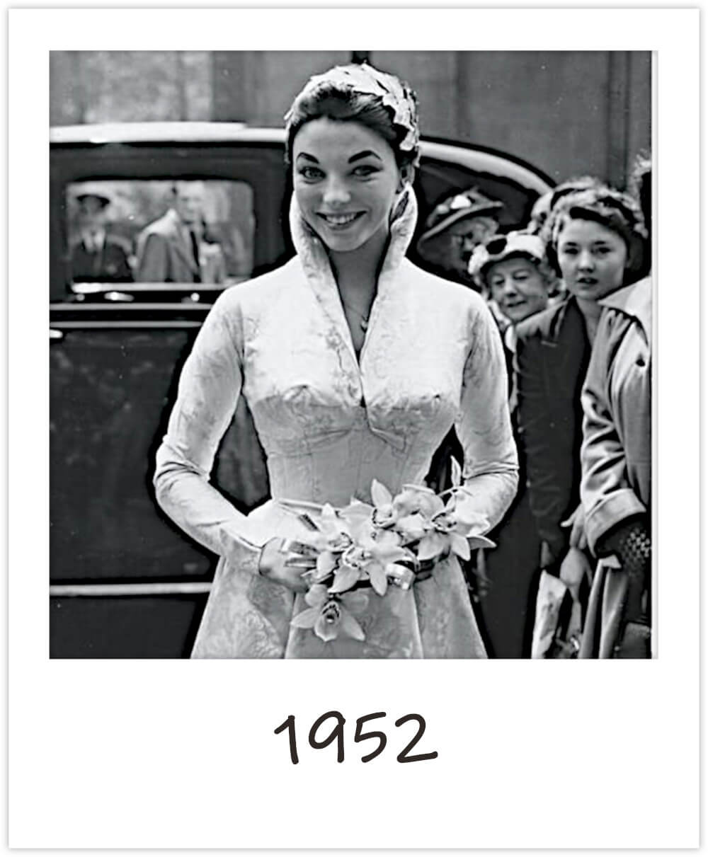 1952 Joan Collins Wedding Style 2 - The Bridal Looks Of Joan Collins 1952 Joan Collins Wedding Style 2 - The Bridal Looks Of Joan Collins Gay Wedding Guide