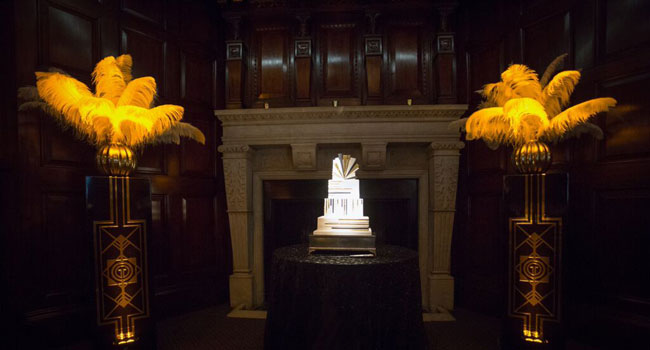 Art-Deco-Wedding-Cake-Presentation-Styled-By-Shiraz-Events