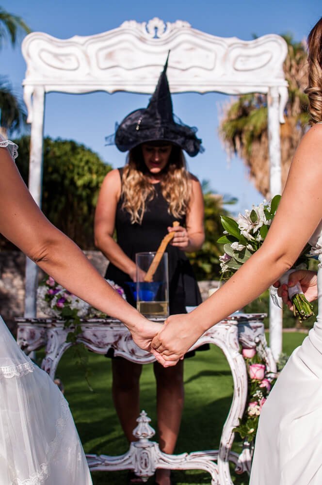 Creating A Love Potion At Styled Lesbian Wedding Elopment Of Fatima And Rebeca Hug Image Via The Gay Wedding Guide Image Fotografiando La Vida 2 - A Spanish Elopement Creating A Love Potion At Styled Lesbian Wedding Elopment Of Fatima And Rebeca Hug Image Via The Gay Wedding Guide Image Fotografiando La Vida 2 - A Spanish Elopement Gay Wedding Guide