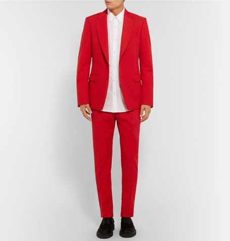 Dries Van Noten Red Suit 2 - Groomswear Trends Dries Van Noten Red Suit 2 - Groomswear Trends Gay Wedding Guide