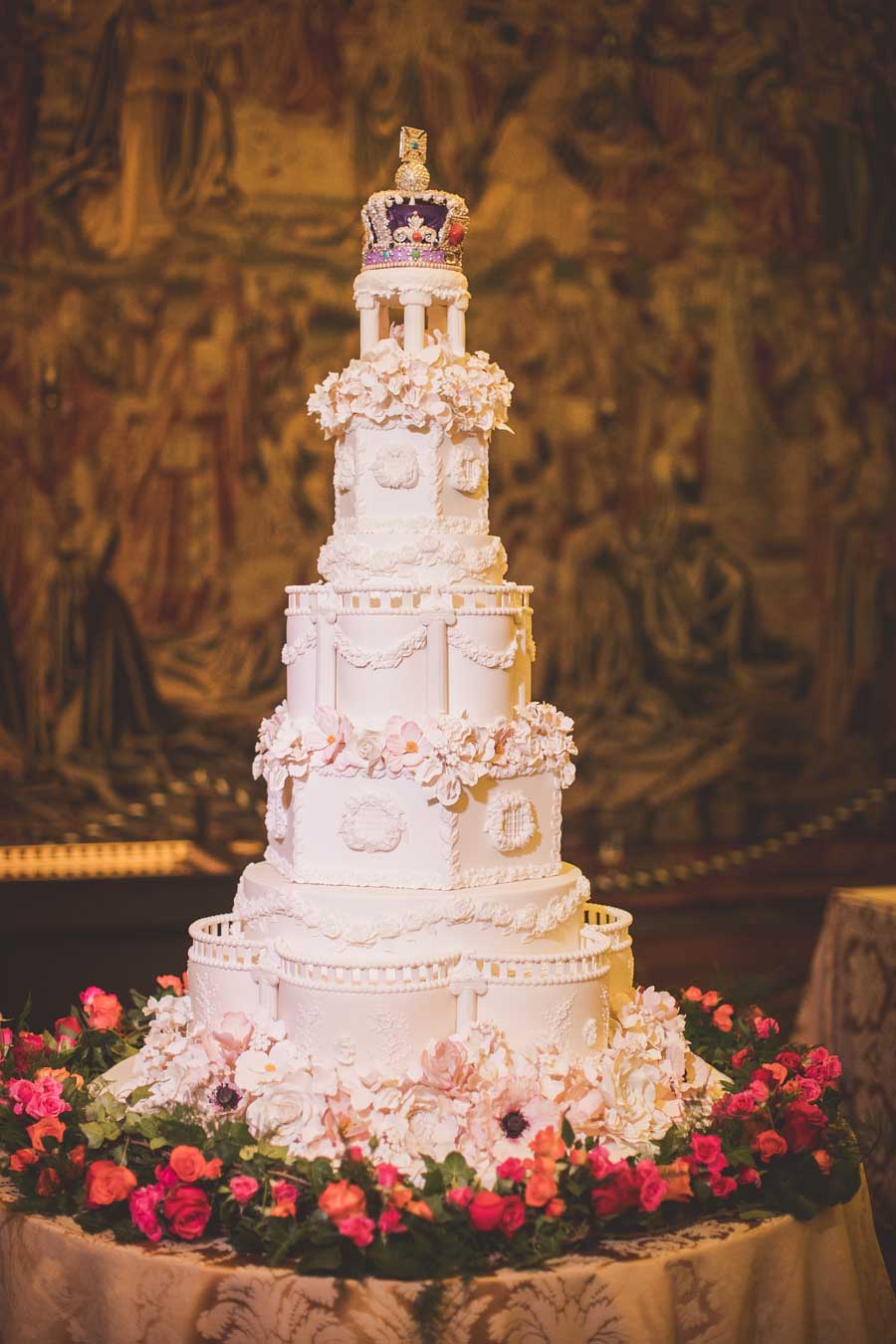 Hampton Court Palace Wedding Showcase Tiered Cake Image Copyright Nick Rose Photography 2 - Party At A Palace Gay Wedding Guide