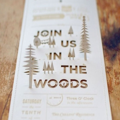 Join Us In The Woods Wedding Stationery 2 - Wedding Themes: Woodland Join-Us-In-The-Woods-Wedding-Stationery
