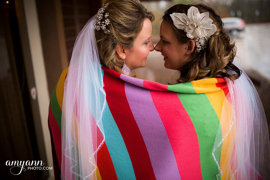 Katie And Shanaka Lesbian Wedding Rainbow Blanket Winter Wedding Image By Amy Ann Photography 2 - Six Stylish Same-Sex Winter Weddings Katie And Shanaka Lesbian Wedding Rainbow Blanket Winter Wedding Image By Amy Ann Photography 2 - Six Stylish Same-Sex Winter Weddings Gay Wedding Guide