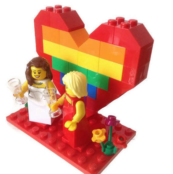 Lego Lesbian Cake Topper 2 - 40 Awesome Lesbian Wedding Cake Toppers That Will Make Your Wedding Cake Stand Out Lego Lesbian Cake Topper 2 - 40 Awesome Lesbian Wedding Cake Toppers That Will Make Your Wedding Cake Stand Out Gay Wedding Guide