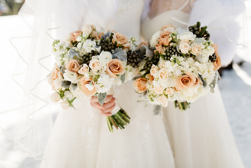 Megan Mikayla Lesbian Winter Wedding Theme Bouquets Image By Katy Weaver Photography Via The Gay Wedding Guide 2 - Six Stylish Same-Sex Winter Weddings Megan Mikayla Lesbian Winter Wedding Theme Bouquets Image By Katy Weaver Photography Via The Gay Wedding Guide 2 - Six Stylish Same-Sex Winter Weddings Gay Wedding Guide