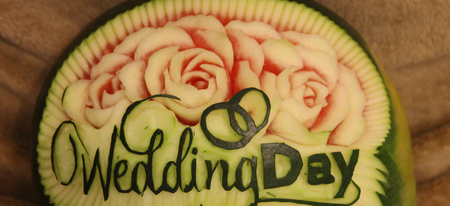 Melon Man Melonwedding Day Sculpture Montage Gay Wedding Guide 2 - The Coolest Edible Sculptures Gay Wedding Guide