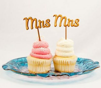 Mrs Mrs Wedding Cupcake Toppers By Marked Moments1 E1585392242786 2 - 40 Awesome Lesbian Wedding Cake Toppers That Will Make Your Wedding Cake Stand Out Mrs Mrs Wedding Cupcake Toppers By Marked Moments1 E1585392242786 2 - 40 Awesome Lesbian Wedding Cake Toppers That Will Make Your Wedding Cake Stand Out Gay Wedding Guide
