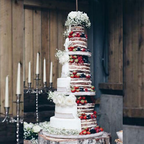Semi Naked Cake By Delightfully Dainty Cakes 2 - Top 10 Naked Wedding Cakes Semi Naked Cake By Delightfully Dainty Cakes 2 - Top 10 Naked Wedding Cakes Gay Wedding Guide