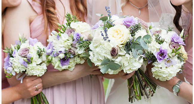 Summer-Purple-Lizzies-And-Hydrangeas-Bridal-Bouquet-By-Harriet-Parry-Bespoke-Floral-Designs-For-Weddings-And-Events-Via-The-Gay-Wedding-Guide