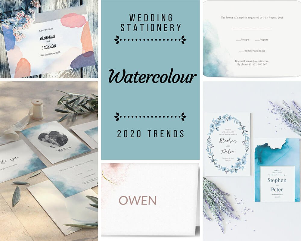 Watercolour Wedding Stationery Trends 2020 By Optimalprint On The Gay Wedding Guide 2 - Wedding Stationery Trends For 2020 Watercolour Wedding Stationery Trends 2020 By Optimalprint On The Gay Wedding Guide 2 - Wedding Stationery Trends For 2020 Gay Wedding Guide