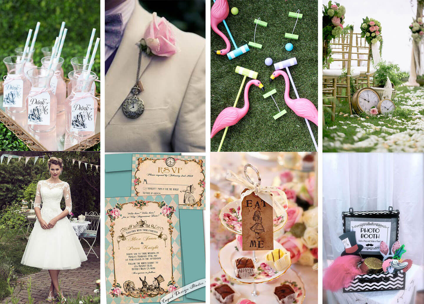 Book-inspired Wedding themes - Alice in Wonderland