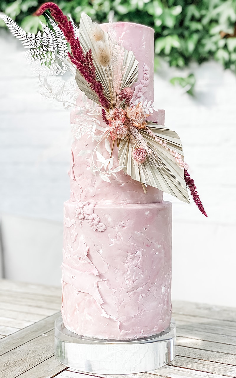 Al Dried Flowers Wedding Cake 2 - Heavenly Same-Sex Autumn Wedding Ideas From The Uk'S Top 10 Lgbtq+ Wedding Suppliers Gay Wedding Guide