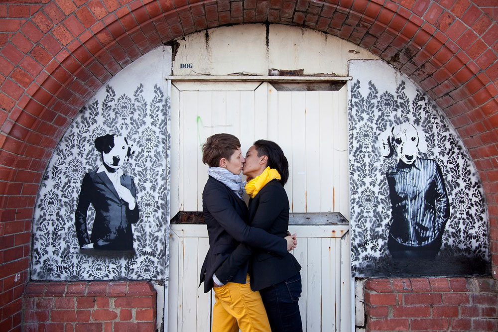 Alex Audrey Lesbian Kiss Engagement Photos Lesbian Wedding Photographer Copyright Paola De Paola Via The Gay Wedding Guide 2 - How To Look Natural In Photos: Engagement Shoot Tips You'Ll Love Gay Wedding Guide
