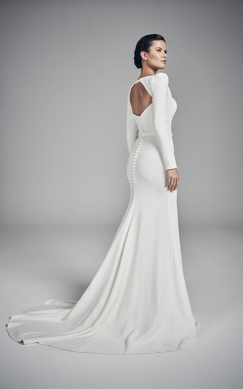 Amber Wedding Dress Back 2 - Heavenly Same-Sex Autumn Wedding Ideas From The Uk'S Top 10 Lgbtq+ Wedding Suppliers Gay Wedding Guide