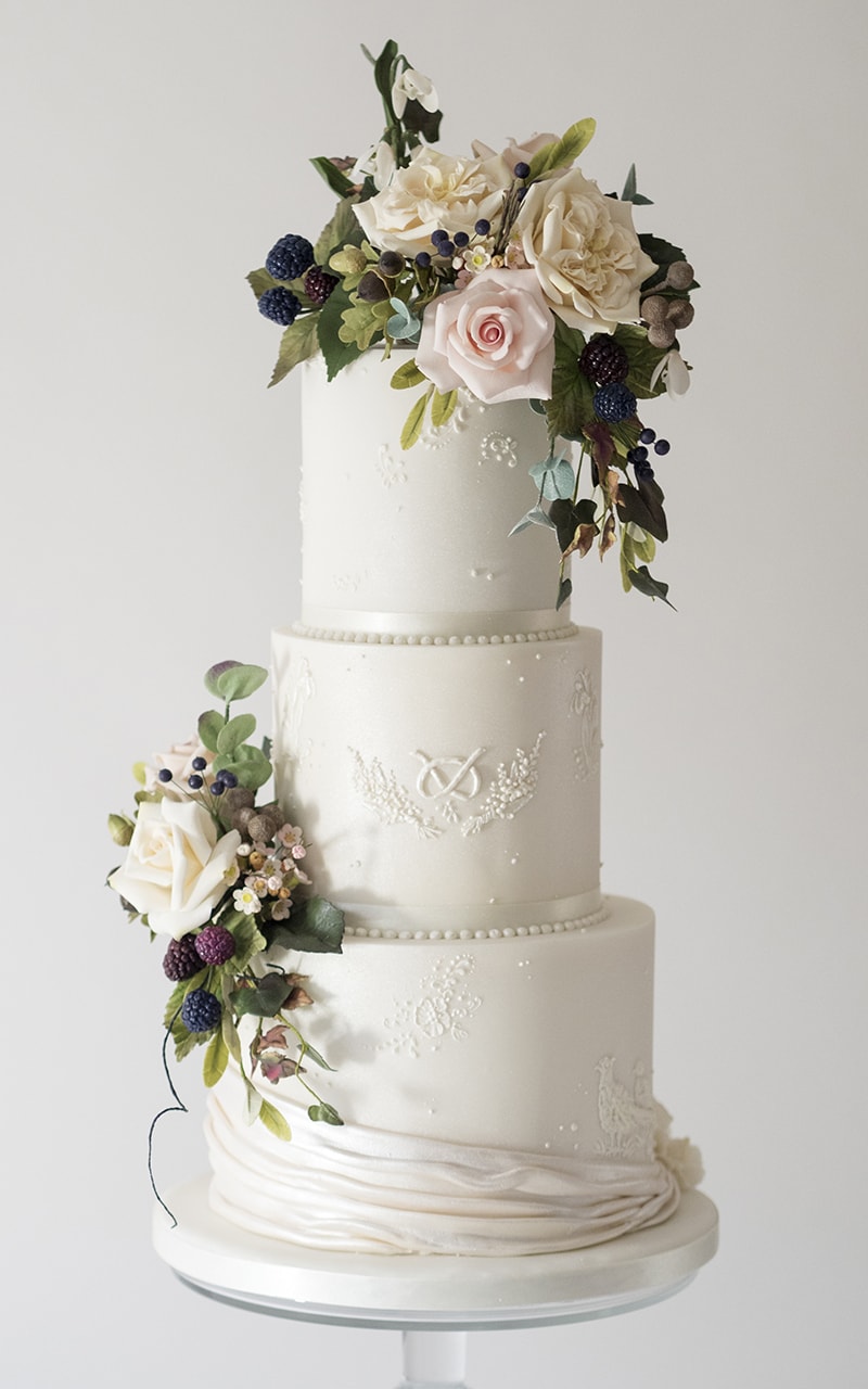 Autumn In Audlem Wedding Cake 2 - Heavenly Same-Sex Autumn Wedding Ideas From The Uk'S Top 10 Lgbtq+ Wedding Suppliers Gay Wedding Guide