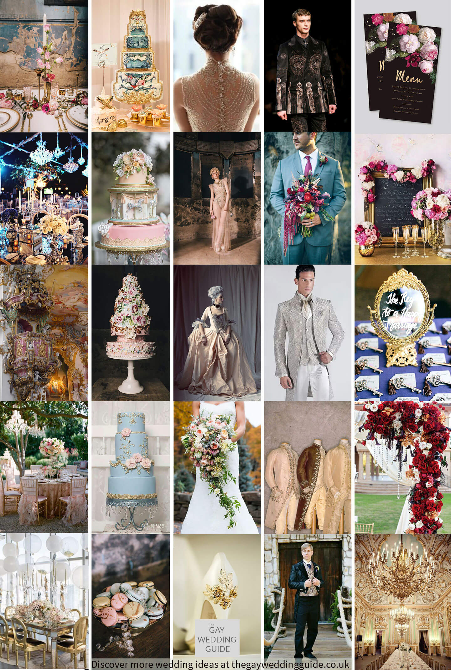 Baroque Wedding Theme Ideas Via The Gay Wedding Guide 2 - Inspiration Piece: Baroque Wedding Theme Baroque-Wedding-Theme-Ideas-Via-The-Gay-Wedding-Guide