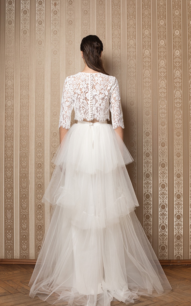 Cinnamonn Wedding Dress Back 2 - Heavenly Same-Sex Autumn Wedding Ideas From The Uk'S Top 10 Lgbtq+ Wedding Suppliers Gay Wedding Guide
