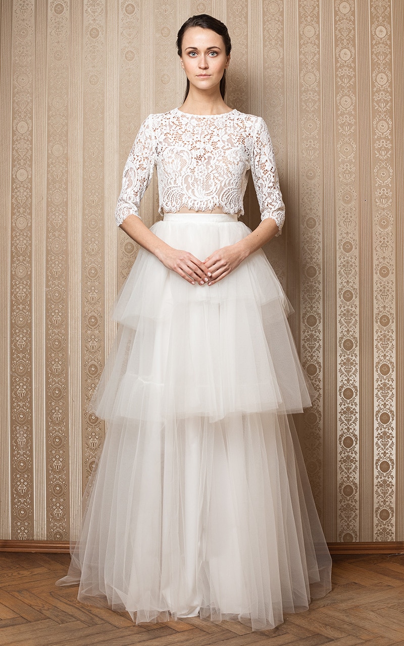 Cinnamonn Wedding Dress Front 2 - Heavenly Same-Sex Autumn Wedding Ideas From The Uk'S Top 10 Lgbtq+ Wedding Suppliers Gay Wedding Guide