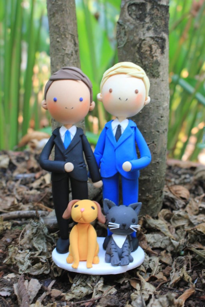 Clay With Dog Gay Wedding Cake Topper Via Gay Wedding Guide 683X1024 1 2 - 40 Awesome Gay Wedding Cake Toppers That Will Make Your Wedding Cake Stand Out Clay With Dog Gay Wedding Cake Topper Via Gay Wedding Guide 683X1024 1 2 - 40 Awesome Gay Wedding Cake Toppers That Will Make Your Wedding Cake Stand Out Gay Wedding Guide