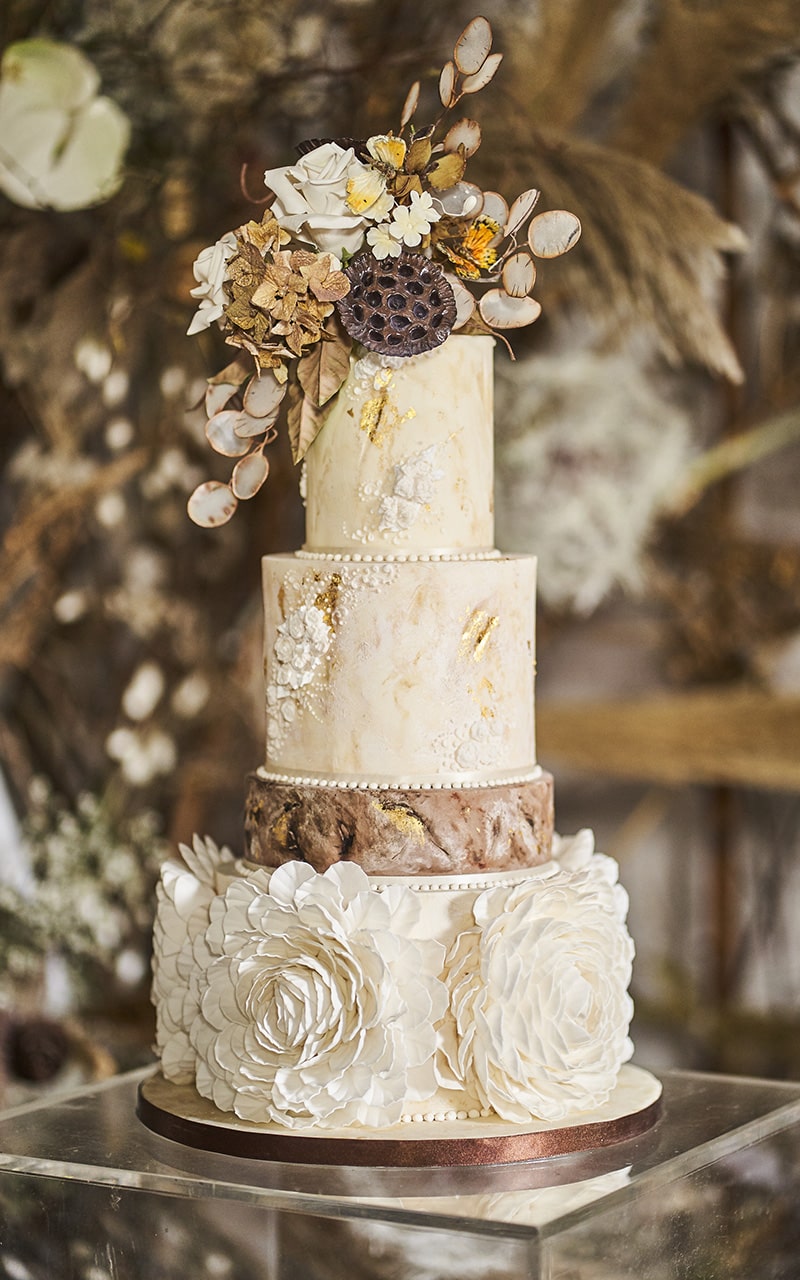 Dorfold Creative Wedding Cake 2 - Heavenly Same-Sex Autumn Wedding Ideas From The Uk'S Top 10 Lgbtq+ Wedding Suppliers Gay Wedding Guide