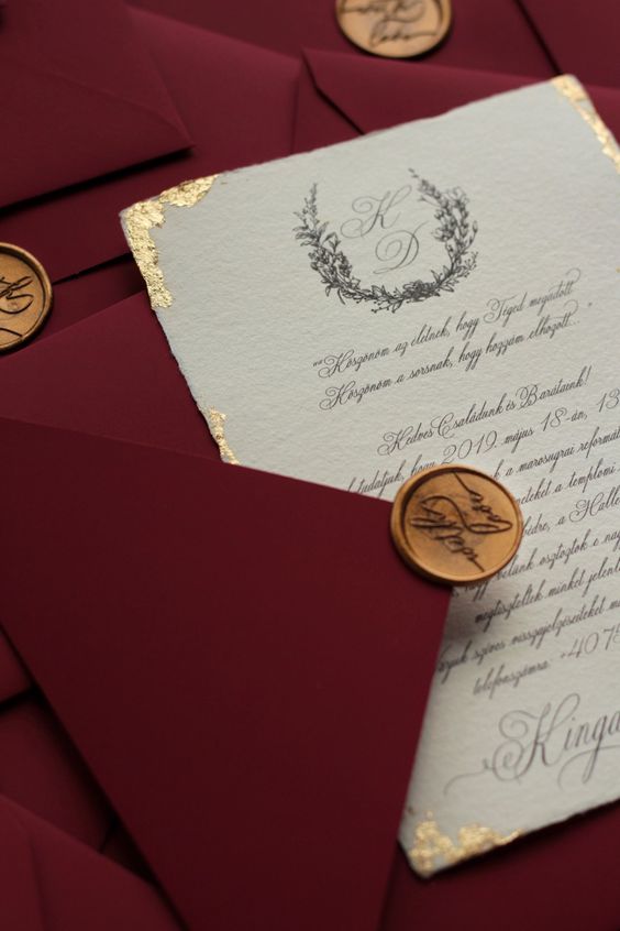 Gold Leaf Seal Wedding Invite Via Gay Wedding Guide 2 - Style Steal: 22 Masquerade Ball Same-Sex Wedding Theme Inspirations To Spice Up Your Wedding Gold Leaf Seal Wedding Invite Via Gay Wedding Guide 2 - Style Steal: 22 Masquerade Ball Same-Sex Wedding Theme Inspirations To Spice Up Your Wedding Gay Wedding Guide