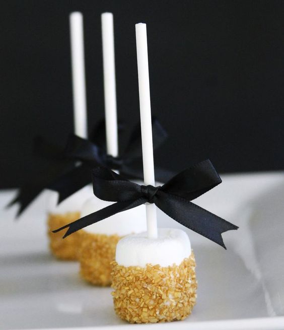 Gold Sprinkle Marshmallows Via Gay Wedding Guide 2 - Style Steal: 22 Masquerade Ball Same-Sex Wedding Theme Inspirations To Spice Up Your Wedding Gold Sprinkle Marshmallows Via Gay Wedding Guide 2 - Style Steal: 22 Masquerade Ball Same-Sex Wedding Theme Inspirations To Spice Up Your Wedding Gay Wedding Guide