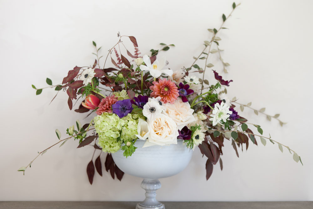 Greens And Purples Wedding Centrepiece 2 - Wedding Floral Trends 2018 Gay Wedding Guide
