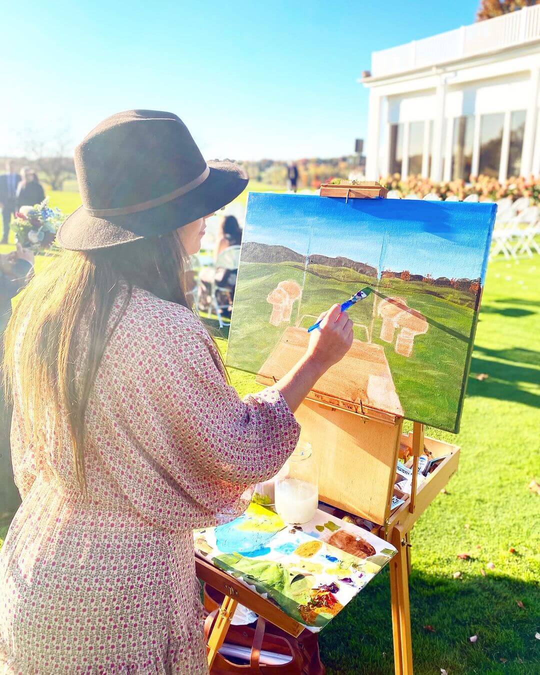 Have A Live Wedding Painter Event Painting By Julie 1 - 8 Wedding Reception Ideas For A Magical Wedding That Will Impress Your Guests Gay Wedding Guide