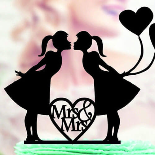 Image 34 Brides Kiss Laser Cut Cake Toppers 40 Best Lesbian Wedding Cake Topppers Via The Gay Wedding Guide 2 - 40 Awesome Lesbian Wedding Cake Toppers That Will Make Your Wedding Cake Stand Out Image 34 Brides Kiss Laser Cut Cake Toppers 40 Best Lesbian Wedding Cake Topppers Via The Gay Wedding Guide 2 - 40 Awesome Lesbian Wedding Cake Toppers That Will Make Your Wedding Cake Stand Out Gay Wedding Guide