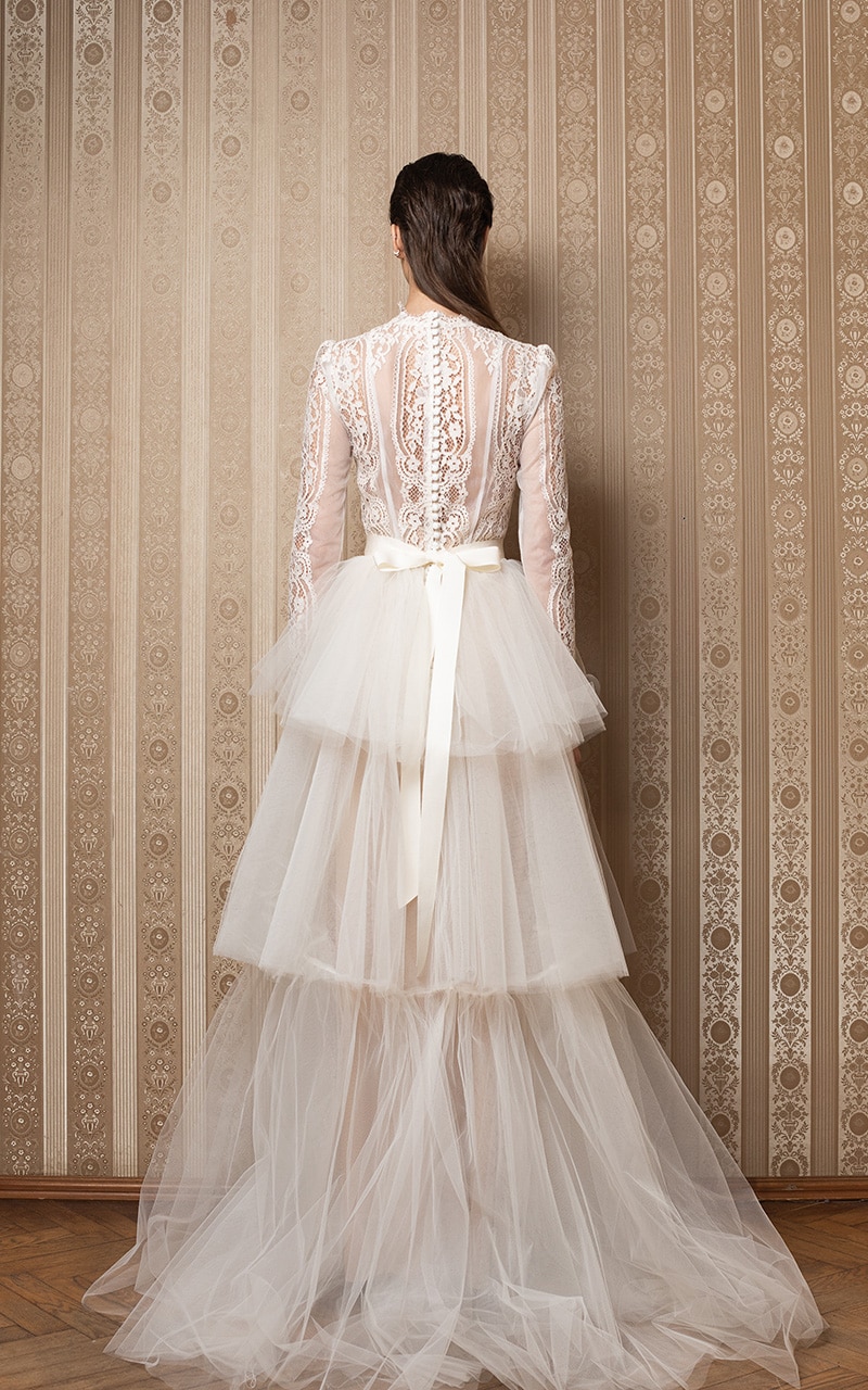 Kai Wedding Dress Back 2 - Heavenly Same-Sex Autumn Wedding Ideas From The Uk'S Top 10 Lgbtq+ Wedding Suppliers Gay Wedding Guide