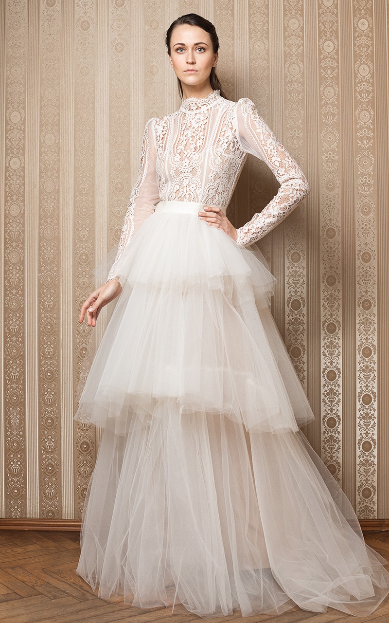 Kai Wedding Dress Front 2 - Heavenly Same-Sex Autumn Wedding Ideas From The Uk'S Top 10 Lgbtq+ Wedding Suppliers Gay Wedding Guide