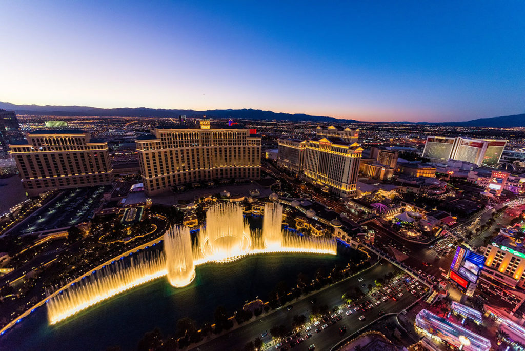 Las Vegas At Night By Ken Yam From Unsplash Via Gay Wedding Guide 1024X684 1 2 - Top 10 Same-Sex Destination Weddings And Honeymoons That Will Make You Pop The Question Today Gay Wedding Guide