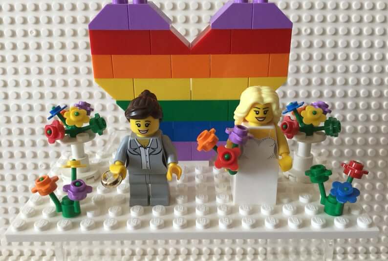 Lego Land Lesbian Wedding Cake Topper Via Gay Wedding Guide 2 - 40 Awesome Lesbian Wedding Cake Toppers That Will Make Your Wedding Cake Stand Out Lego Land Lesbian Wedding Cake Topper Via Gay Wedding Guide 2 - 40 Awesome Lesbian Wedding Cake Toppers That Will Make Your Wedding Cake Stand Out Gay Wedding Guide