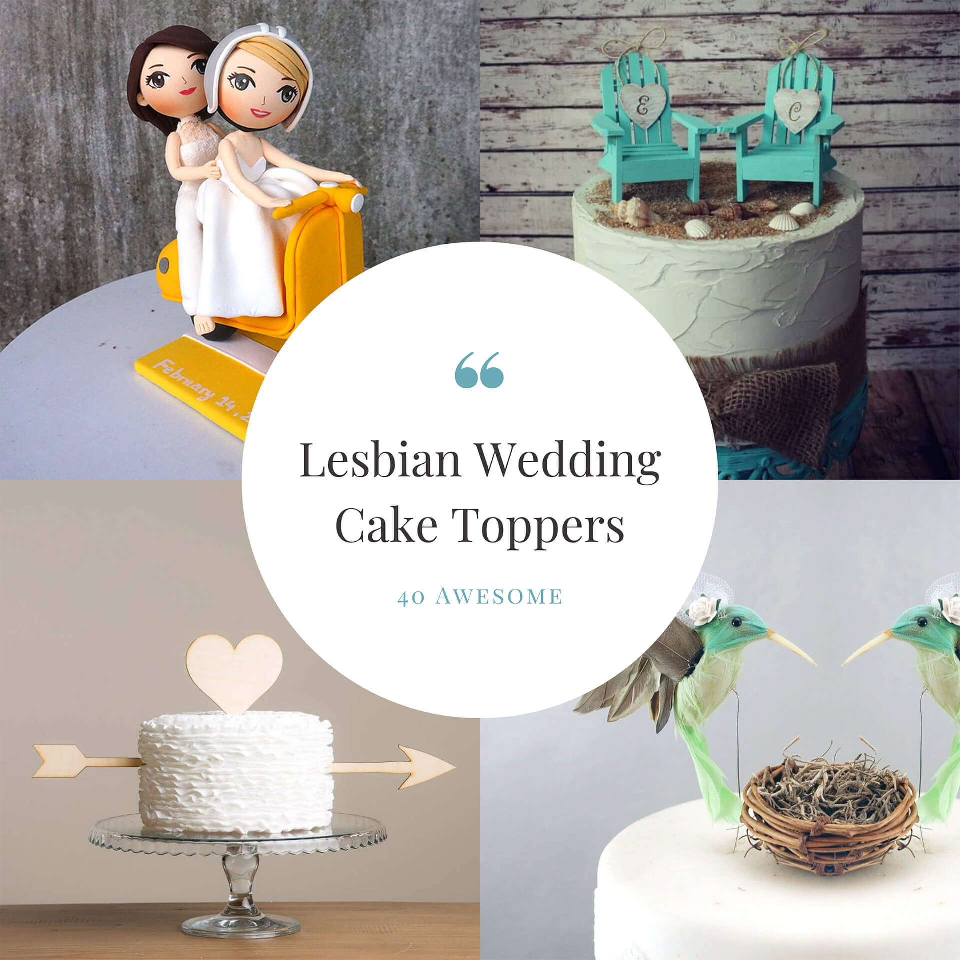 40 Awesome Lesbian Wedding Cake Toppers That Will Make Your Wedding Cake Stand Out