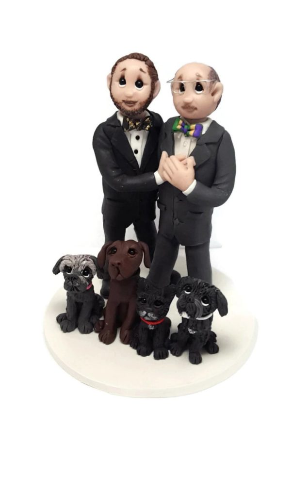 Lynns Citter Creations Gay Wedding Cake Topper Via Gay Wedding Guide 602X1024 1 2 - 40 Awesome Gay Wedding Cake Toppers That Will Make Your Wedding Cake Stand Out Lynns Citter Creations Gay Wedding Cake Topper Via Gay Wedding Guide 602X1024 1 2 - 40 Awesome Gay Wedding Cake Toppers That Will Make Your Wedding Cake Stand Out Gay Wedding Guide