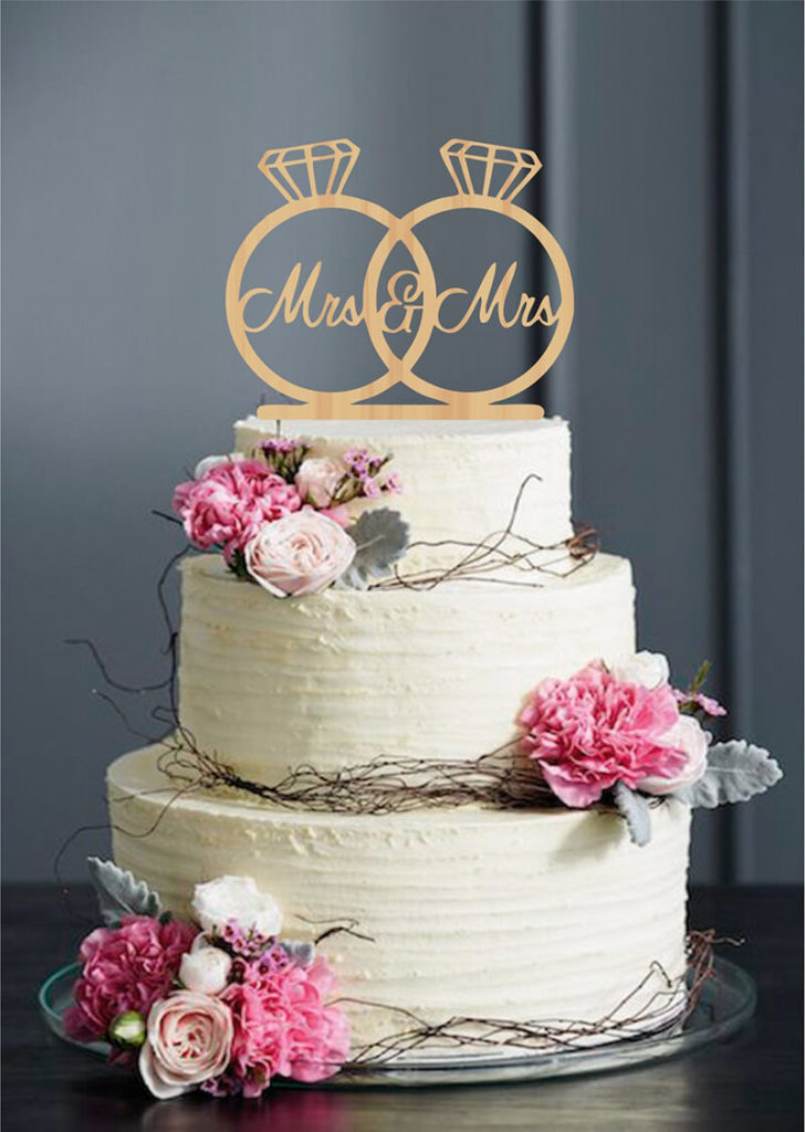 Mrs And Mrs Wedding Cake Topper 728X1024 1 2 - 40 Awesome Lesbian Wedding Cake Toppers That Will Make Your Wedding Cake Stand Out Mrs And Mrs Wedding Cake Topper 728X1024 1 2 - 40 Awesome Lesbian Wedding Cake Toppers That Will Make Your Wedding Cake Stand Out Gay Wedding Guide