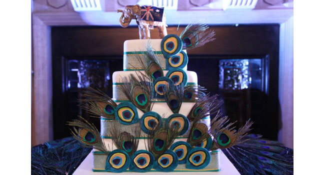 Peacock Wedding Cake 2 - Experts At Work: Indian And Peacock Gay Wedding Theme Peacock-Wedding-Cake