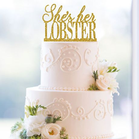 She Is Her Lobster Lesbian Wedding Cake Topper Via Gay Wedding Guide 2 - 40 Awesome Lesbian Wedding Cake Toppers That Will Make Your Wedding Cake Stand Out She Is Her Lobster Lesbian Wedding Cake Topper Via Gay Wedding Guide 2 - 40 Awesome Lesbian Wedding Cake Toppers That Will Make Your Wedding Cake Stand Out Gay Wedding Guide