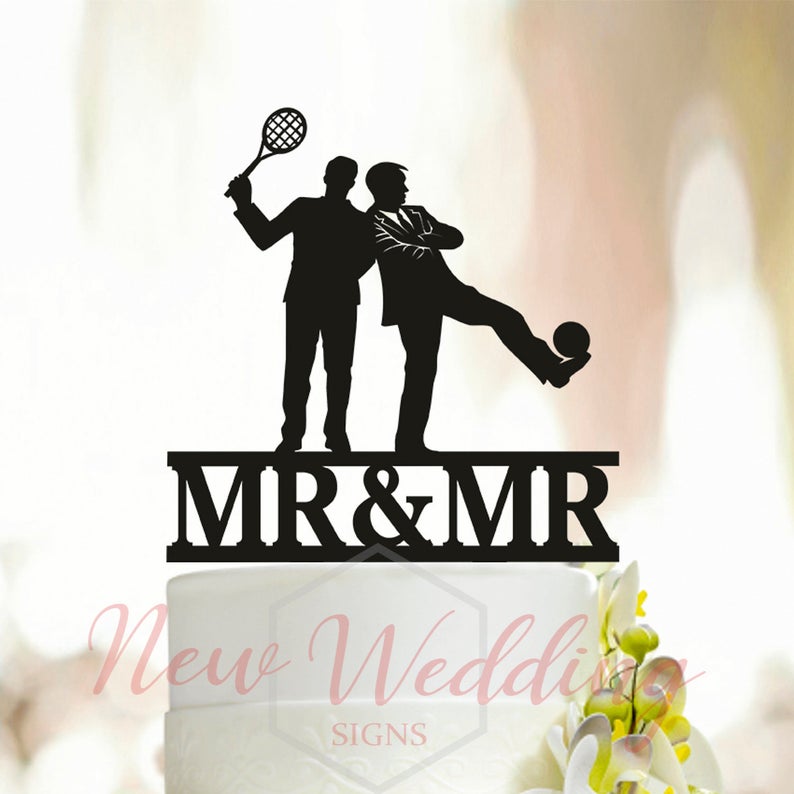Sport 2 - 40 Awesome Gay Wedding Cake Toppers That Will Make Your Wedding Cake Stand Out Sport 2 - 40 Awesome Gay Wedding Cake Toppers That Will Make Your Wedding Cake Stand Out Gay Wedding Guide