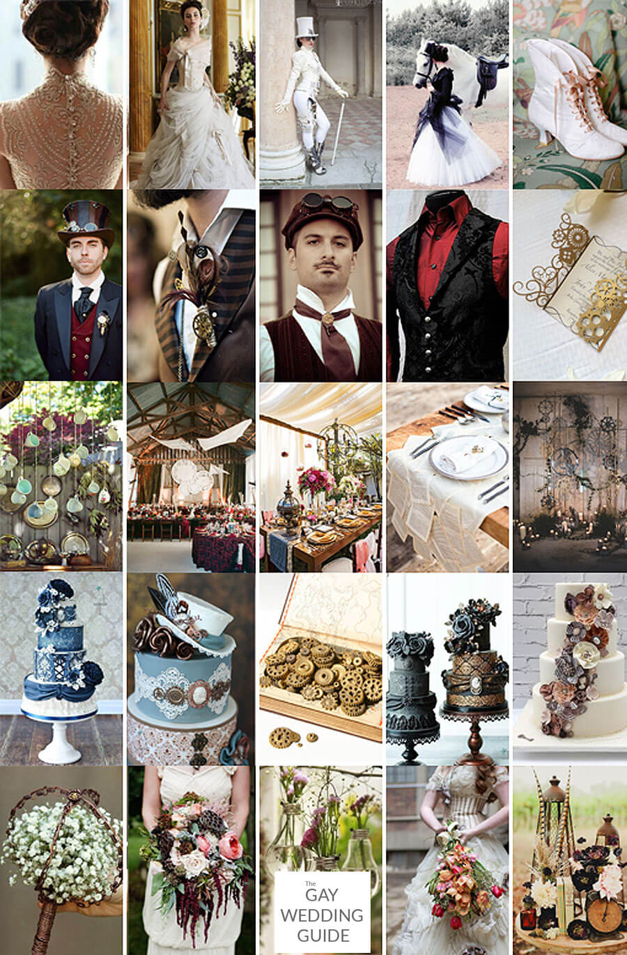Steampunk Wedding Ideas Via The Gay Wedding Guide 2 - 6 Style Steals: Same-Sex Wedding Theme Ideas Steampunk Wedding Ideas Via The Gay Wedding Guide 2 - 6 Style Steals: Same-Sex Wedding Theme Ideas Gay Wedding Guide
