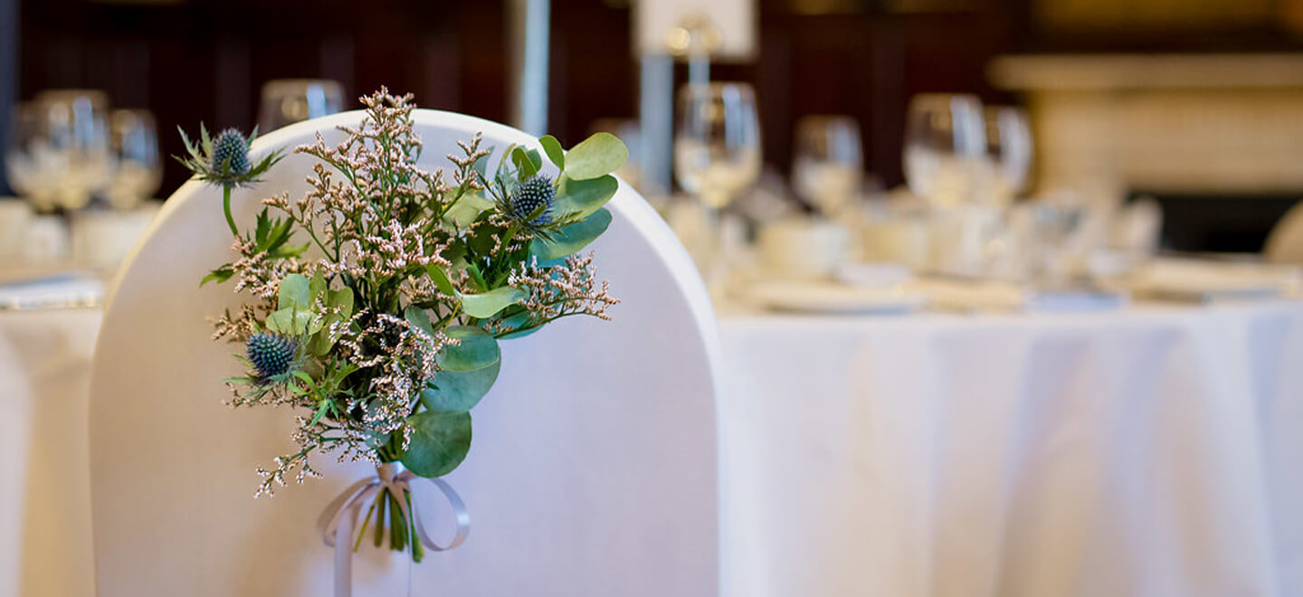 Thistle Chair Decoration Scottish Theme Wedding Style By Love Cat D At Trades Hall Via Gay Wedding Guide 2 - Experts At Work: Scottish Gay Wedding Theme Gay Wedding Guide