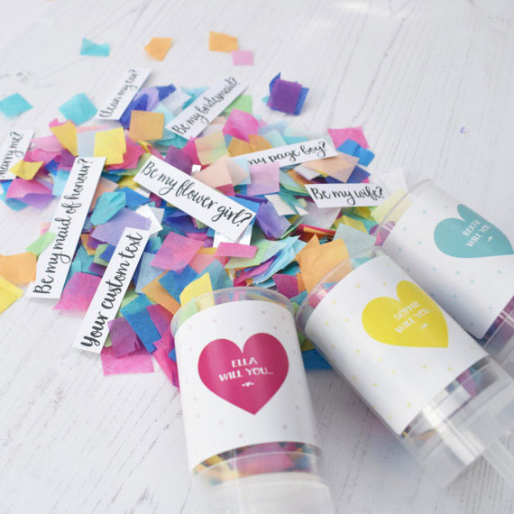 Will You Be My Confetti Pop Secret Message Via Popsofcolour On Etsy 2 - 10 Coolest Ways To Ask: Will You Be My Right Hand Peep? Will You Be My Confetti Pop Secret Message Via Popsofcolour On Etsy 2 - 10 Coolest Ways To Ask: Will You Be My Right Hand Peep? Gay Wedding Guide
