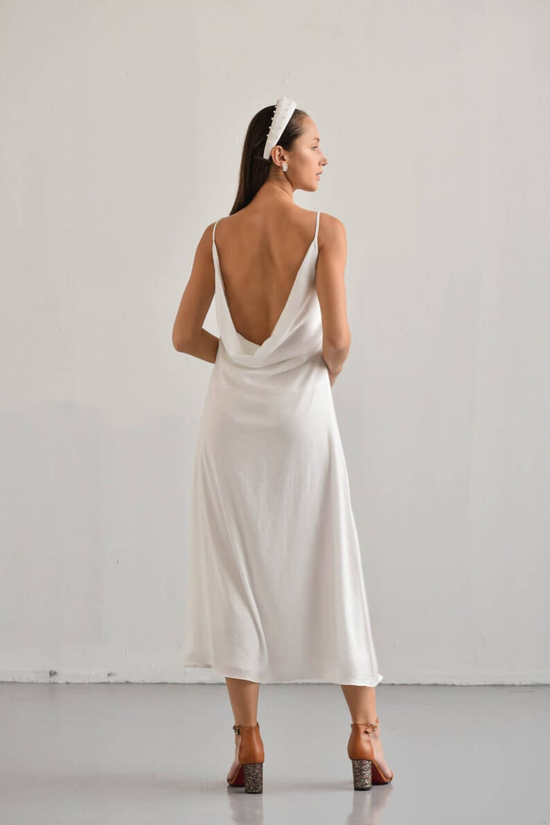 Embellished Midi Dress 02 - 30 Chic Lesbian Wedding Dresses That Make Your Bridal Look Authentic Embellished Midi Dress 02 - 30 Chic Lesbian Wedding Dresses That Make Your Bridal Look Authentic Gay Wedding Guide