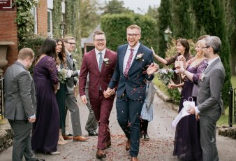 Thornbury Hall Lgbt Autumn Wedding 4 338X230